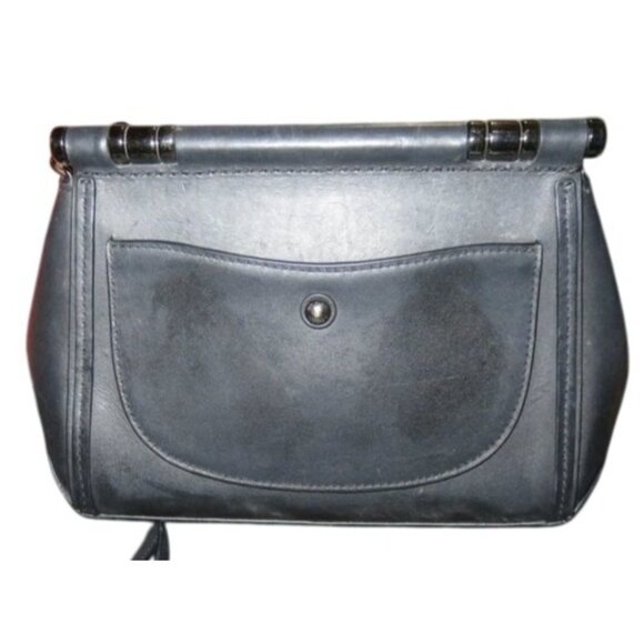 Coach Color block Exotic Python Snakeskin Leather Drifter Chain Crossbody Strap - Picture 2 of 10